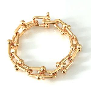 Gold Hardware Large Link Bracelet